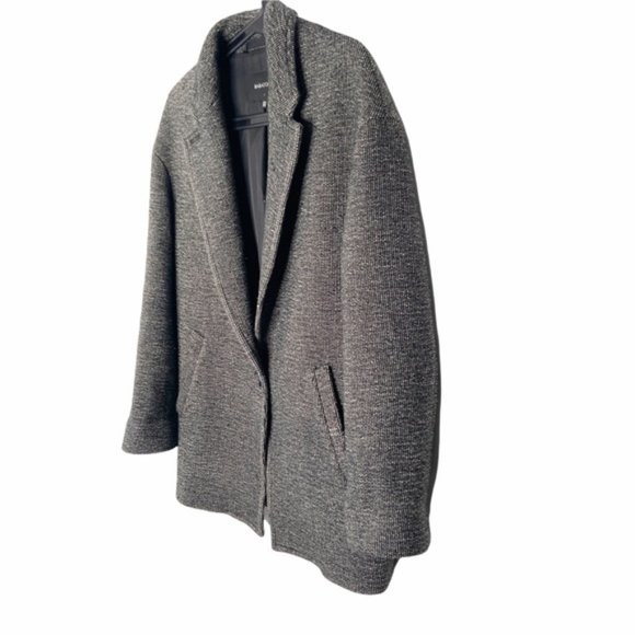Babaton Henry Wool Coat single button close - Picture 4 of 8